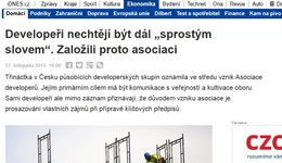 iDNES.CZ: Developeři nechtějí být dál „sprostým slovem“