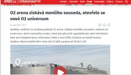 iDNES.CZ: O2 Universum - menší sourozenec O2 Areny